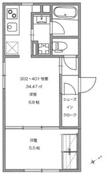 ドムフォレント明大前の物件間取画像